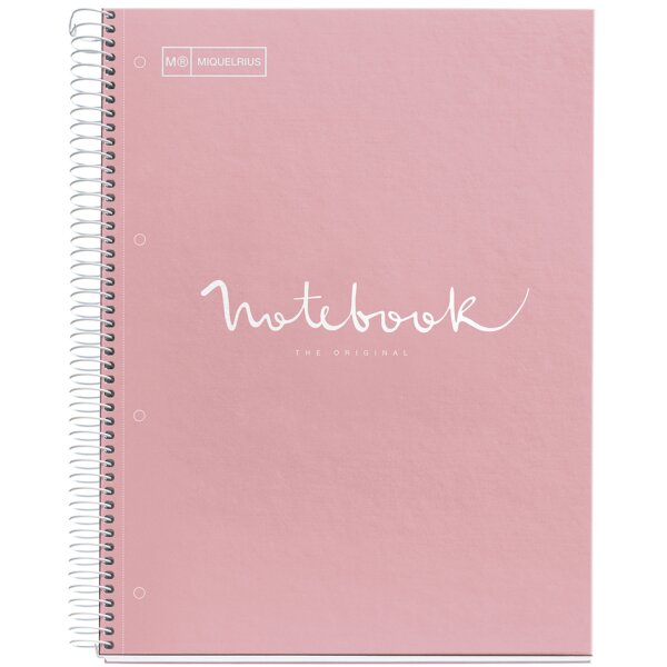 MIQUELRIUS Cahier à spirale Notebook EMOTIONS, A4, rouge