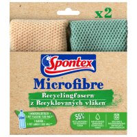 Spontex Chiffon microfibre en fibres recyclées,...
