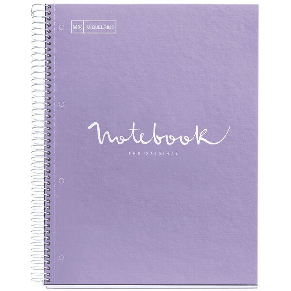 MIQUELRIUS Cahier à spirale Notebook EMOTIONS, A5, marine