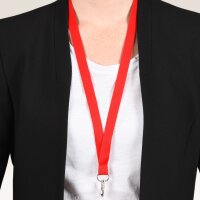 AVERY Tour de cou, en rPET, 440 x 15 mm, rouge