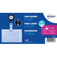 AVERY Porte-carte avec clip, 54 x 90 mm, transparent
