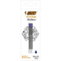 BIC Recharge pour stylo à bille Cristal RENEW, S,...