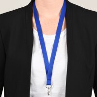 AVERY Tour de cou, en rPET, 440 x 15 mm, bleu