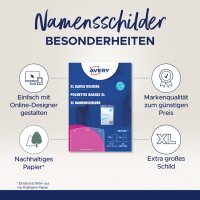 AVERY Pochette badge XL, 105 x 148 mm, transparent