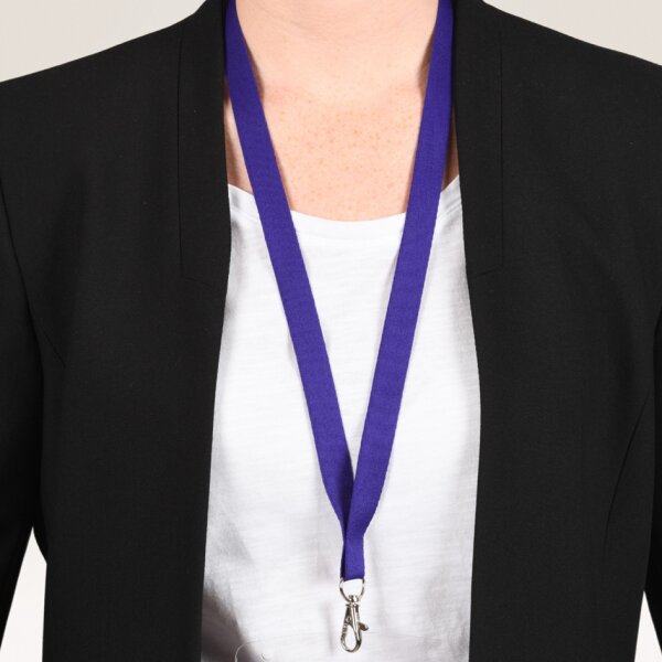 AVERY Tour de cou, en rPET, 440 x 15 mm, blanc