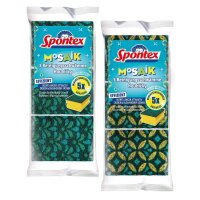 Spontex Éponge Mosaik, pack de 3, assorti