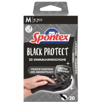 Spontex Gant en nitrile Black Protect, taille: M, noir