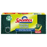 Spontex Éponge Anti-Gras, pack de 3