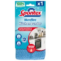 Spontex Mikrofaser-Volumenpad Küchenwunder 3D, blau