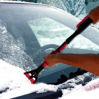 IWH Gratte-givre télescopique avec balai à...