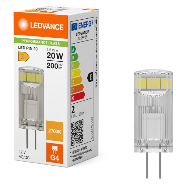 LEDVANCE Ampoule LED à broches LED PIN, 2,2 Watt, G4