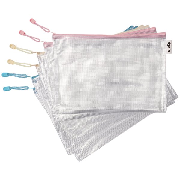djois by tarifold Pochette à zip ZIPPER Pastel, A5, assorti