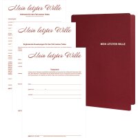 RNK Verlag Mappe "Mein letzter Wille" für...