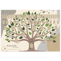 RNK Verlag Schmuck-Ahnentafel Illustrierter Baum, DIN A1