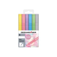 EBERHARD FABER Textmarker Slim 551506 pastell 6 Stück