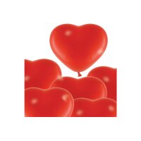 I AM CREATIVE Ballons Herz 27cm 1000-1073 rot 6 Stück