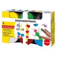EBERHARD FABER Peinture au doigt EFA Color 578606 6x40ml