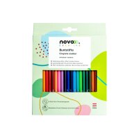NOVOOO Farbstifte 91336-0028 Kartonetui 24 Stück
