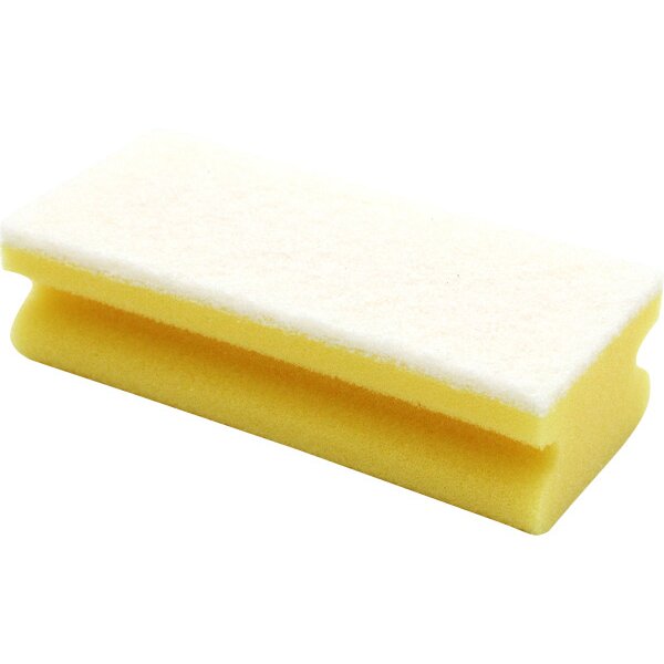 WEITACLEAN Padschwamm 150x70x43mm 5028027 gelb, kratzfrei 10 Stück