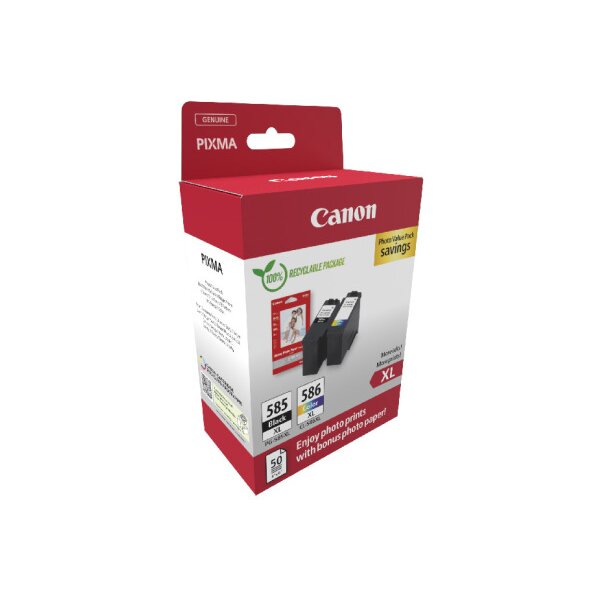 CANON Photo Value Pack XL CMYBK PGCL585/6 PIXMA TS7650i GP-501 50fl.
