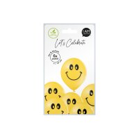 I AM CREATIVE Ballons Smileys 27cm 1000-1071 gelb 6...