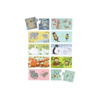 ALLC Puzzle PGMPAN11 Animal Family 20-teilig