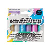 I AM CREATIVE Wachsmalstifte 4005.55 Metallic 6 Stück