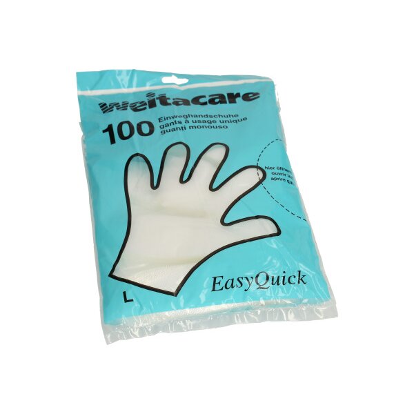 WEITA Gant hommfe Easy Quick 270591 Strong, transparent 100 pi&egrave;ces