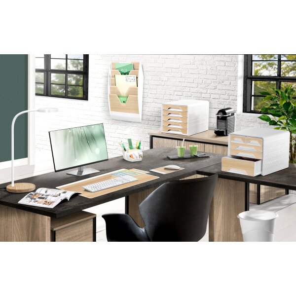 CEP Schubladenbox Smoove Silva 1072131021 5 Schubladen weiss/buche