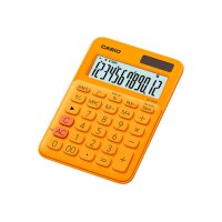 CASIO Mini Taschenrechner MS-20UC-RG-S 12-stellig orange