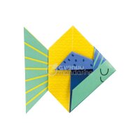 MANDARINE Origamipapier 12x12cm OR510C Mon petit Fisch 20...