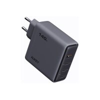 AUKEY Comet Mix 140W GaN PD PA-C6 4-Port, Wall Charger Grey