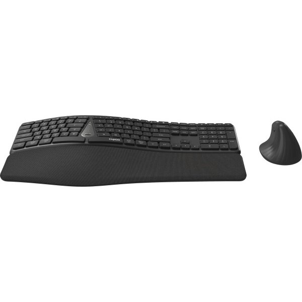 RAPOO 8810M Ergonomic Deskset 13115 Wireless, Grey