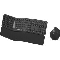 RAPOO 8810M Ergonomic Deskset 13115 Wireless, Grey
