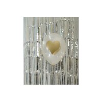 I AM CREATIVE Ballons Cur doré 27cm 1000-1059 transparent 6 pièces