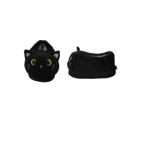 I-TOTAL Chaussons peluche 30x19x18cm XL2843 Black Cat