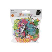 I AM CREATIVE Foamy 4019.06 Dschungeltiere 96 Stück