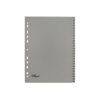 BÜROLINE Répertoires PP A4 40947 gris 1-52