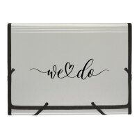 KOLMA Fächermappe Wedding A4 11.133.07 silber,we do