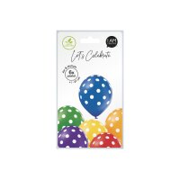 I AM CREATIVE Ballons grosse Punkte 27cm 1000-1057 Mix 6...