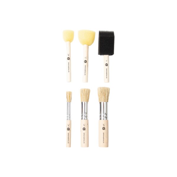 I AM CREATIVE Schablonierpinsel Set 1011.34 6-teilig