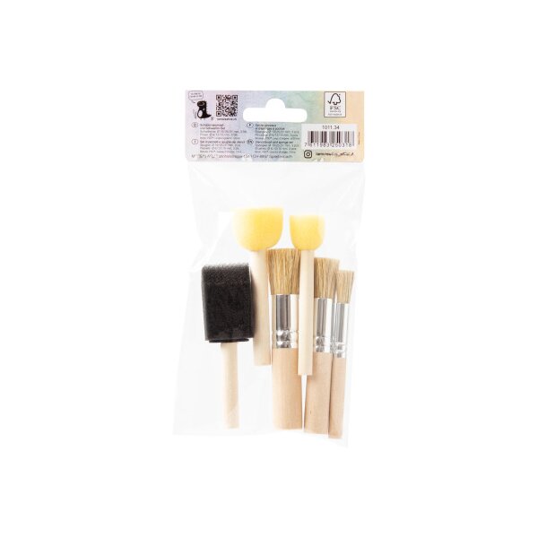 I AM CREATIVE Schablonierpinsel Set 1011.34 6-teilig