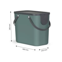 ROTHO Recyclingbox Albula 25lt 1024905092 Mistletoe green...