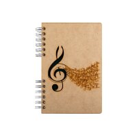 KOMONI Carnet Musik A6 MUZ6B blanco 90 feuilles