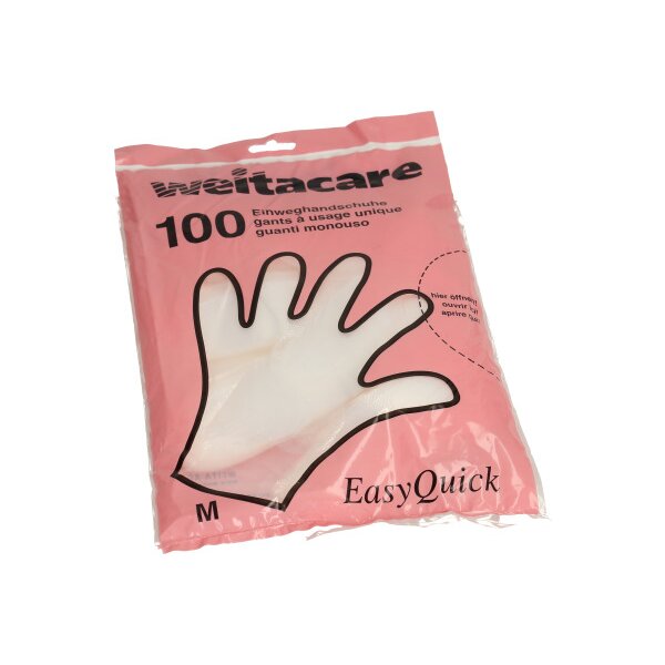 WEITA Gants dames Easy Quick 270491 transparent 100 pi&egrave;ces