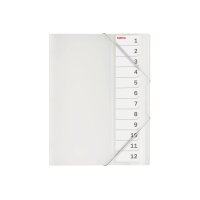 KOLMA Dossier A4 11.212.00 transparent 12 compart.