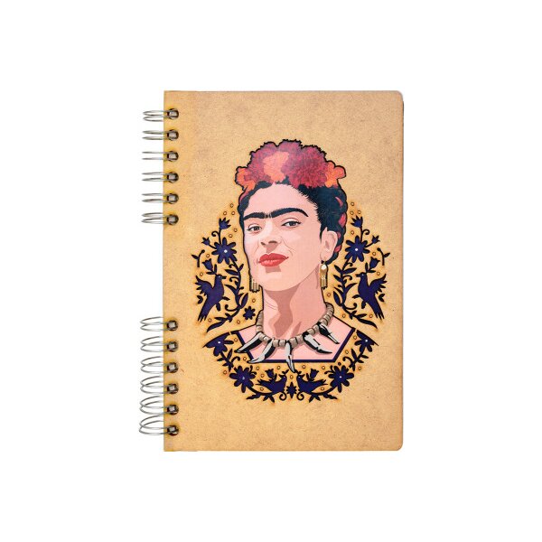 KOMONI Notizbuch Frida Kahlo A5 FRI-FACE5B blanko 90 Blatt