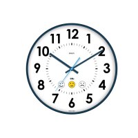 CEP Wanduhr 35cm 2113440141 weiss, mit CO2-Sensor