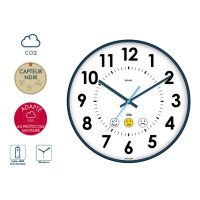 CEP Wanduhr 35cm 2113440141 weiss, mit CO2-Sensor