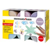 EBERHARD FABER Fingermalfarben Pastell 578604 6x40ml